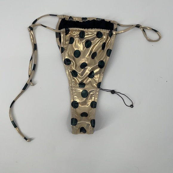 NEW Bec + Bridge AUSTRALIAN MADE GOLD BLACK POLKA PARTY BOTTOM Bikini - Picture 2 of 11